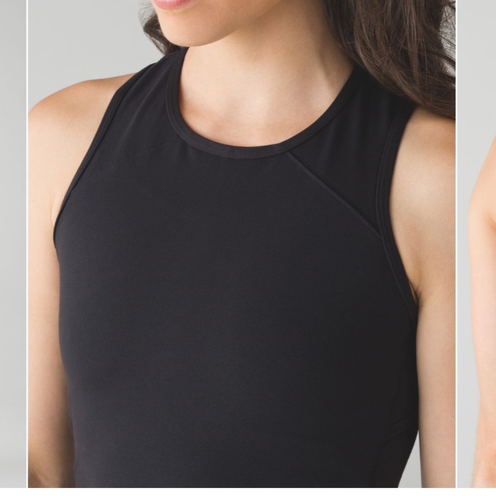 lululemon athletica Black Sleeveless Midi Dress - Picture 4 of 7